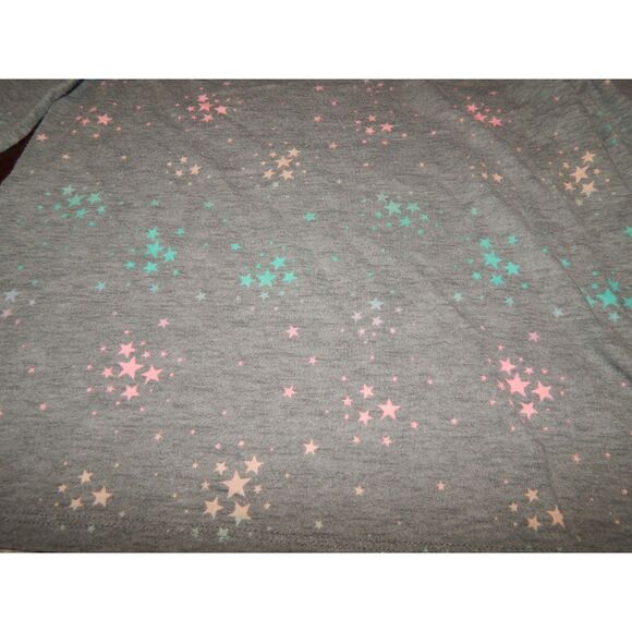 SO girls medium size 8 gray star print long sleeve shirt - Picture 5 of 5